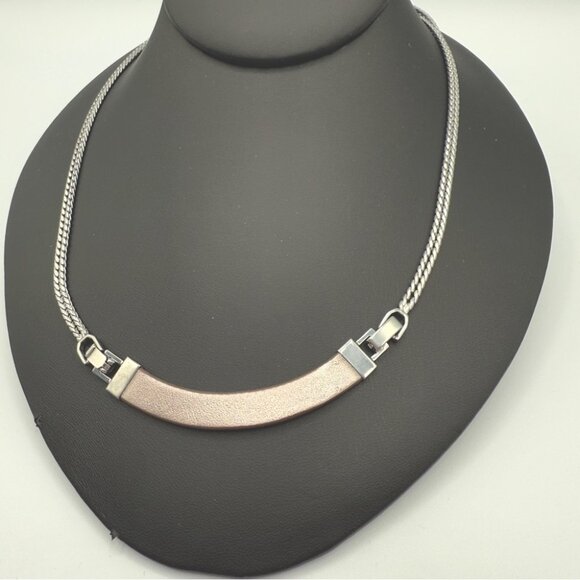 Stella & Dot KEEP Collective Reversible Leather Necklace - Picture 1 of 13